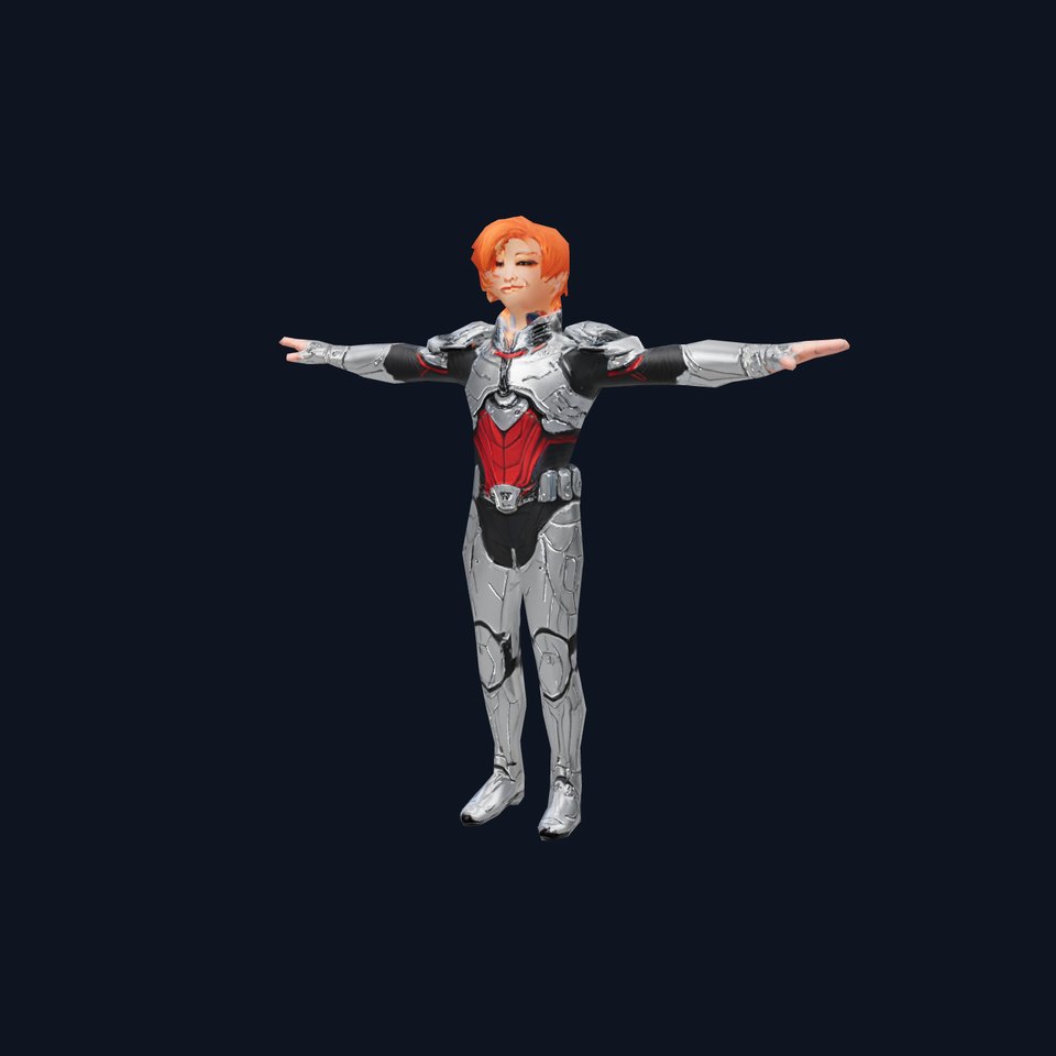 Futuristic Armor Hero model pack